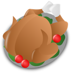 Turkey on platter